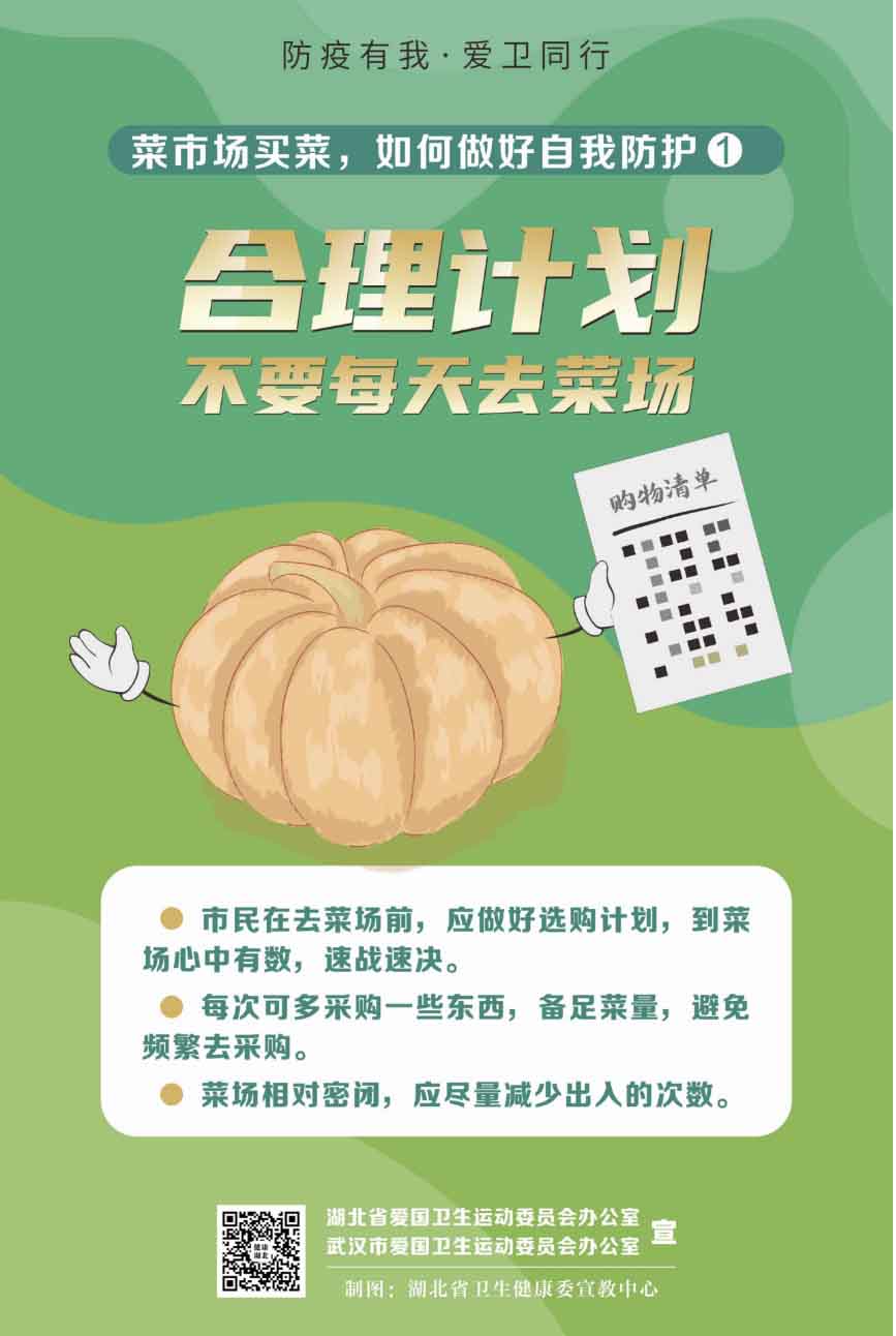 菜市场买菜，如何做好自我防护？